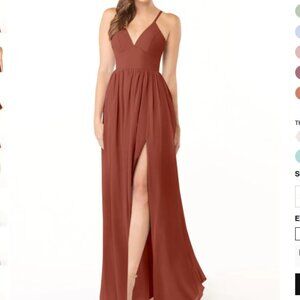 Azazie Aaida Dress - Auburn Color - Size A6